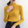 Autumn Winter Mock Neck Women Sweater Vintage - Nuvéra Atelier