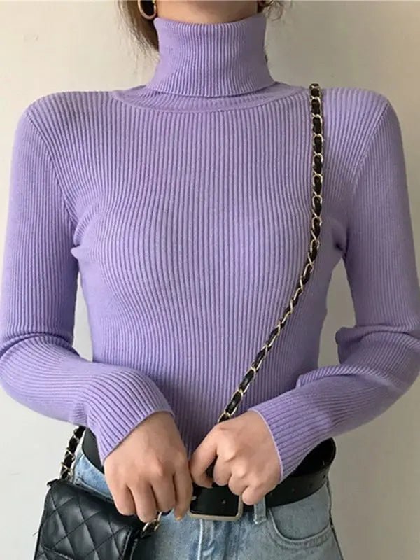 CozyChic™ Women’s Turtleneck Sweater - Nuvéra Atelier