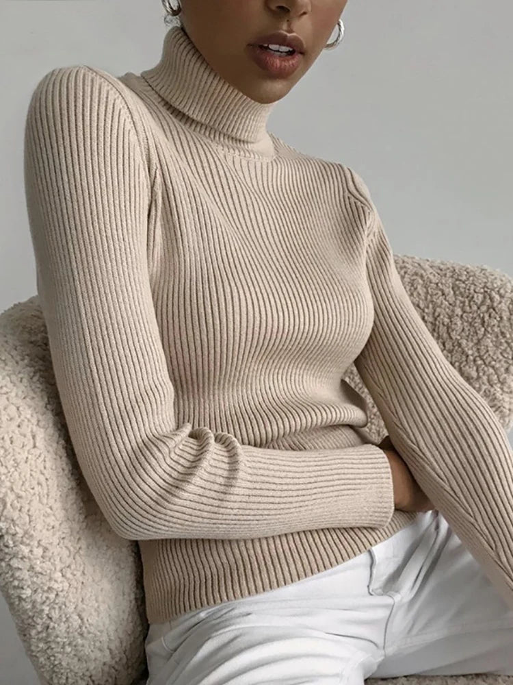 CozyChic™ Women’s Turtleneck Sweater - Nuvéra Atelier