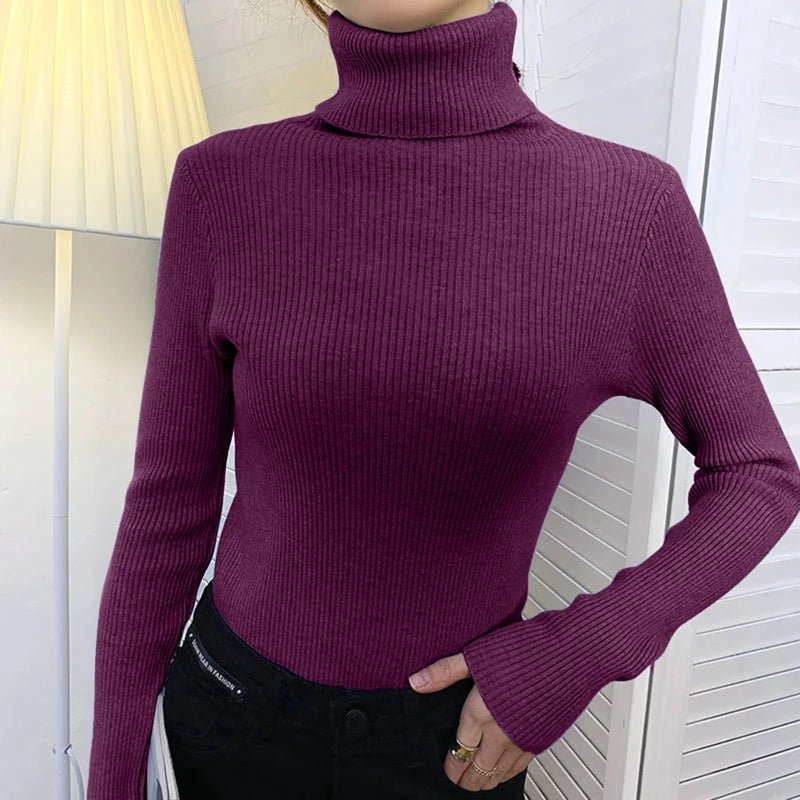 CozyChic™ Women’s Turtleneck Sweater - Nuvéra Atelier
