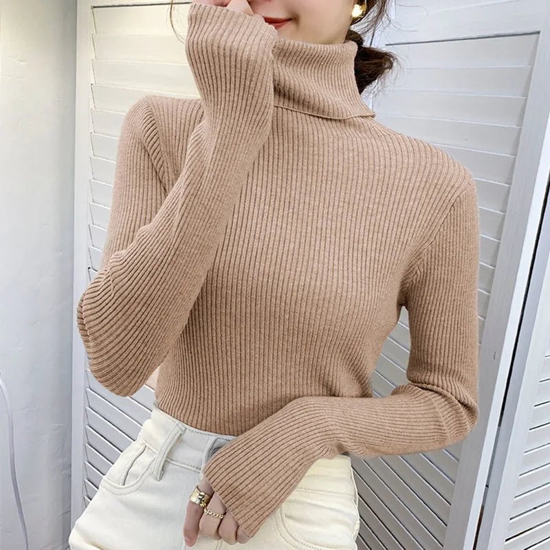 CozyChic™ Women’s Turtleneck Sweater - Nuvéra Atelier