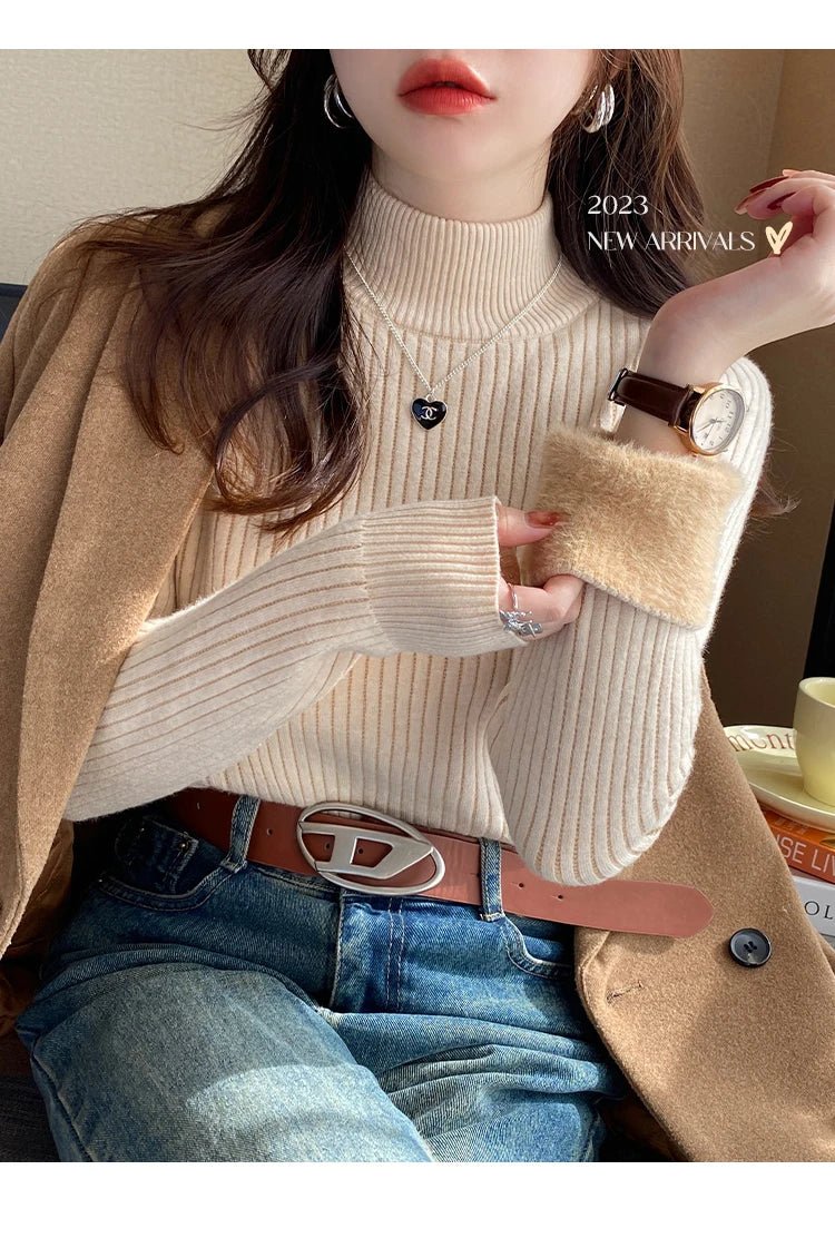 Turtleneck Sweater Winter Retro - Nuvéra Atelier