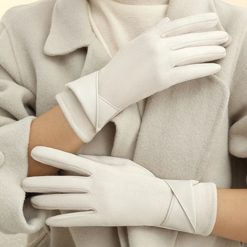 Warm Gloves with Velvet - Nuvéra Atelier