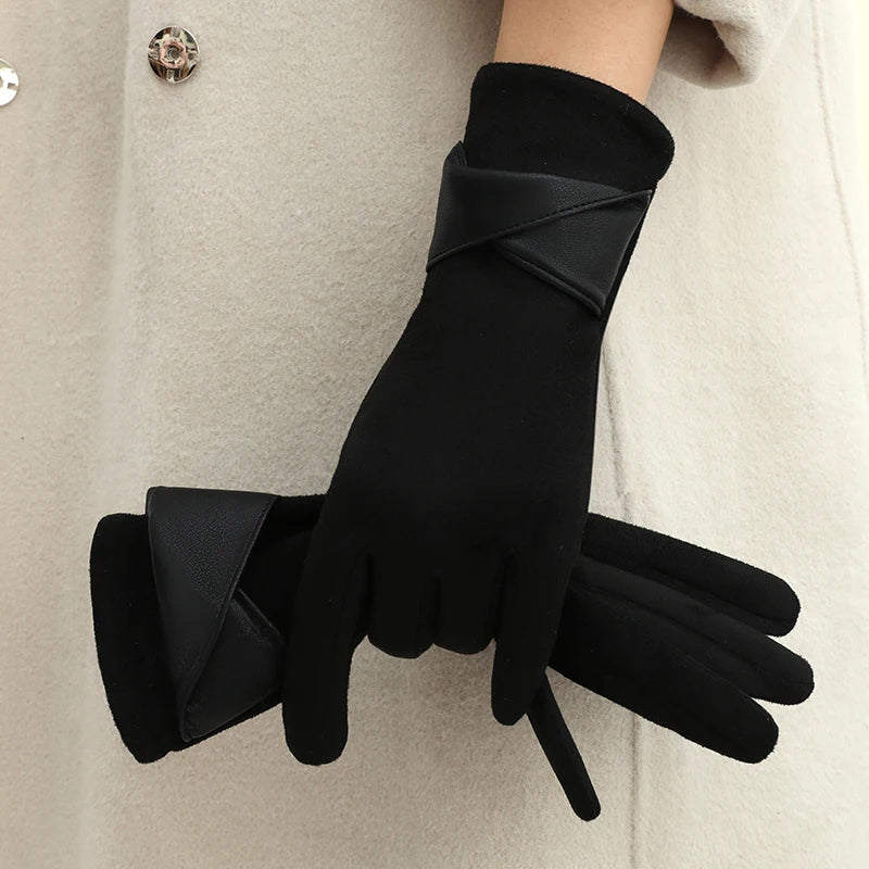 Warm Gloves with Velvet - Nuvéra Atelier