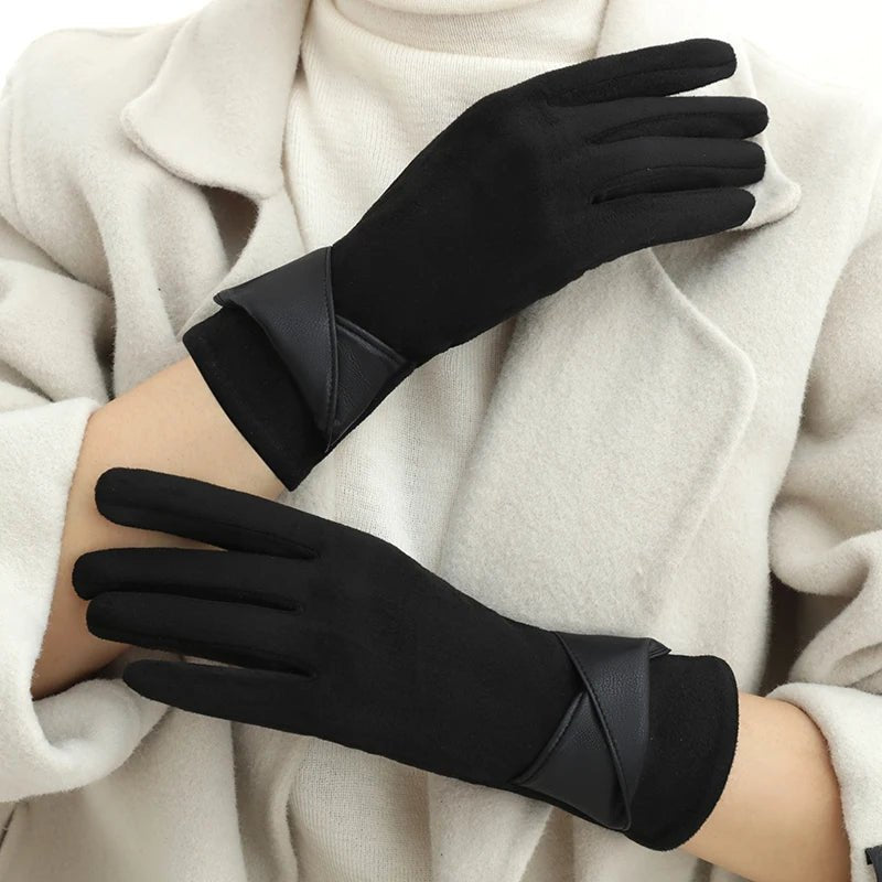 Warm Gloves with Velvet - Nuvéra Atelier