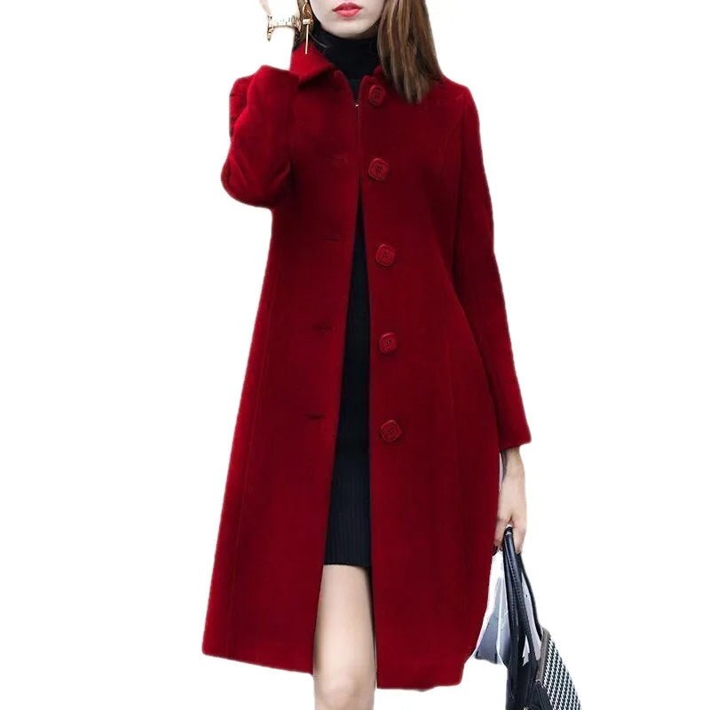 Women Wool Jacket Coat Thick - Nuvéra Atelier