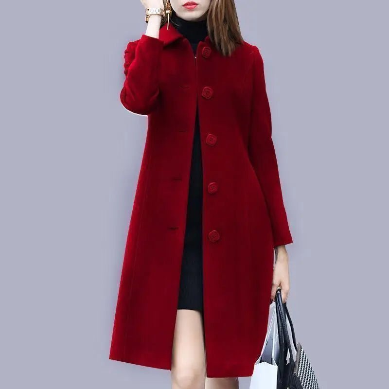 Women Wool Jacket Coat Thick - Nuvéra Atelier