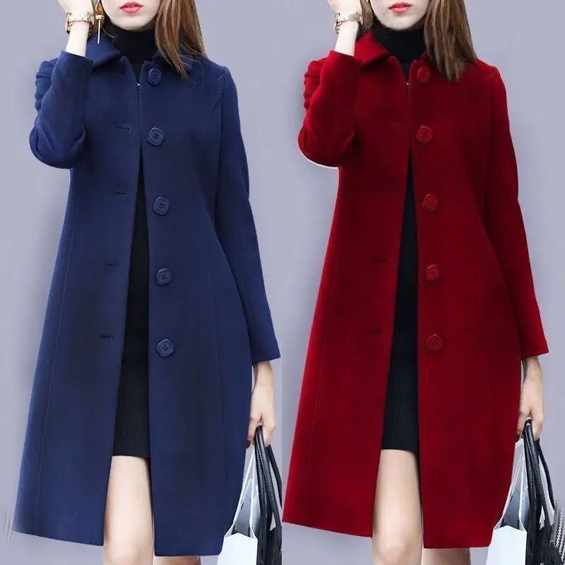 Women Wool Jacket Coat Thick - Nuvéra Atelier