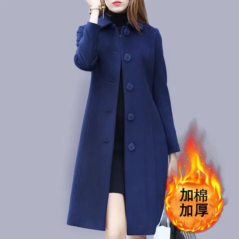 Women Wool Jacket Coat Thick - Nuvéra Atelier